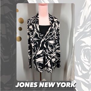 EUC Jones New York Drape Neck Top
